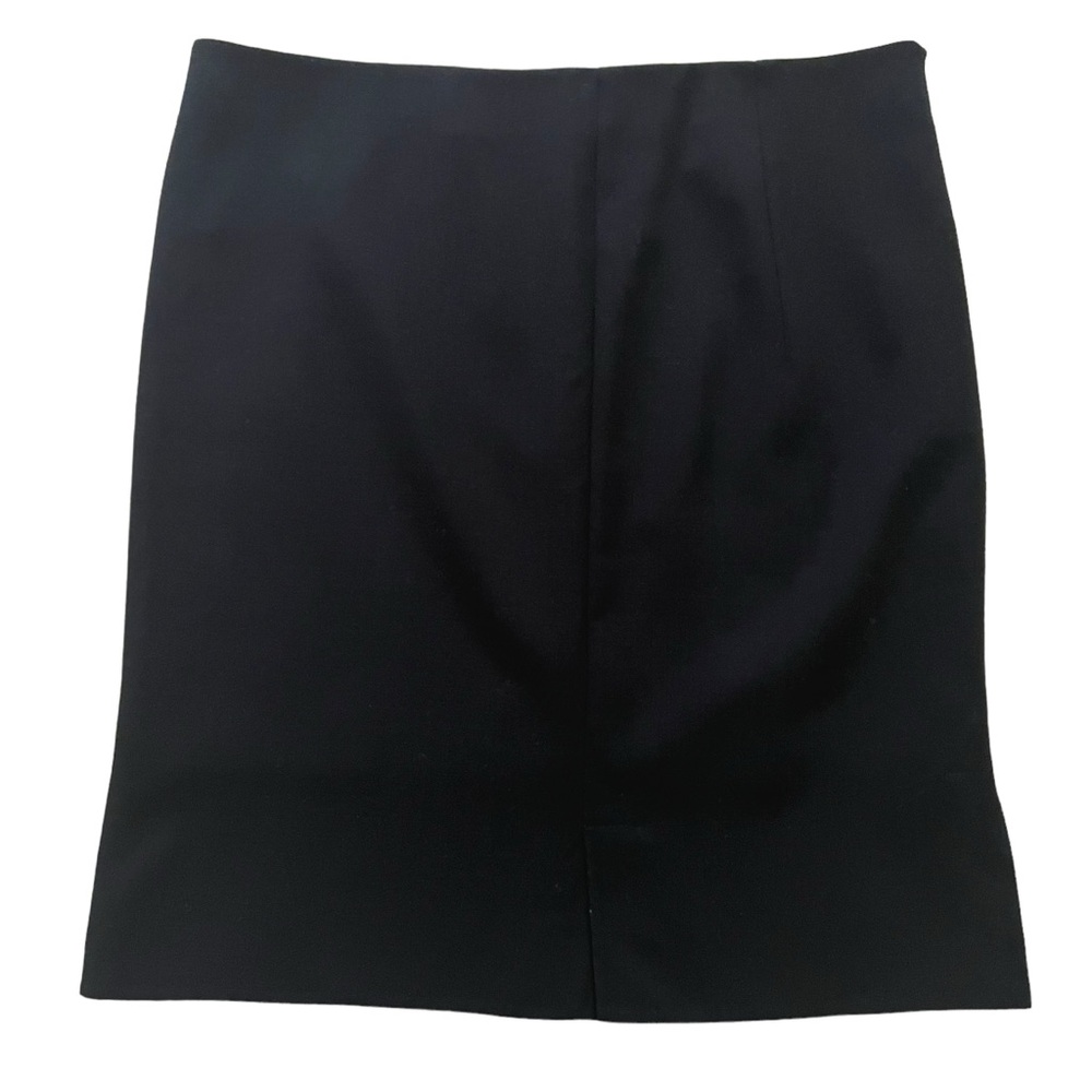 Akris Vintage Black Wool Pencil Skirt 14